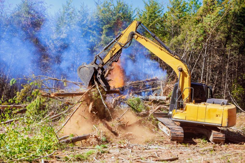 Clearing with Excavators